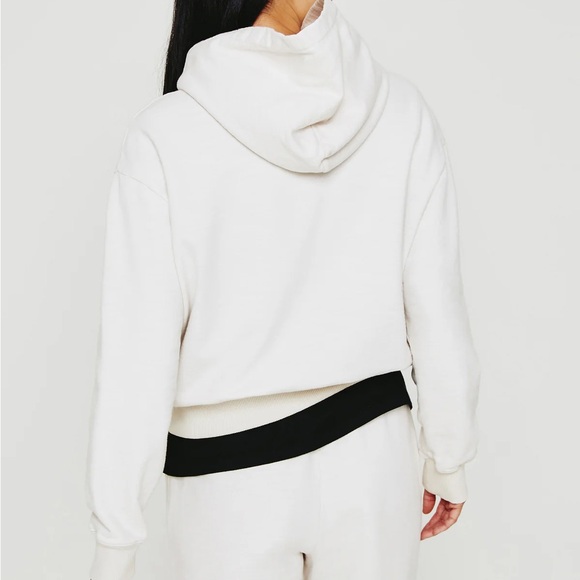 NWT AG Jeans Adriano Goldschmied Nova Cotton Vintage Hoodie Moflog Light Gray XS - Picture 11 of 13